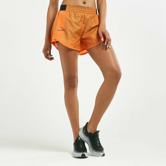 NIKE Tennis Shorts Women Extra Small Tempo Lux Running DRI FIT Orange BV3290-671 - Picture 10 of 13